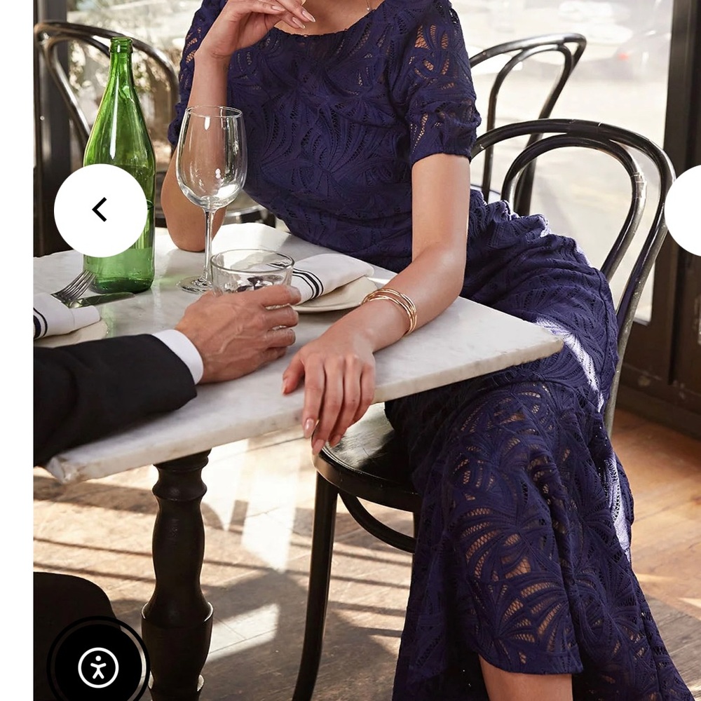 Kay Unger New York Zoey Lace Tea Length Dress - Picture 3 of 17